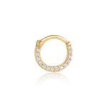 Piercing Ouro 18k Orelha Argola Zircônia 2400561
