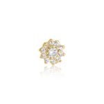 Topo Ouro 18k Orelha Zircônia 2400536