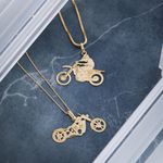 Pingente Ouro 18k Motocicleta 516896