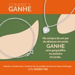 Par Aliança Prata Abaulada Semi Anatômica  Friso 3mm 801862