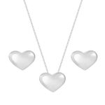 Conjunto Prata Coração 3100696