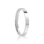 Aliança Prata Individual Reta Semi Anatômica 2,5mm 801924/801925