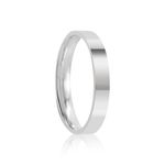 Aliança Prata Individual  Reta Sermi Anatômica 3mm 801922/801923
