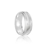 Aliança Prata Individual Abaulada Semi Anatômica 7,5mm 801258/801257