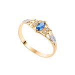 Anel Ouro 18k Formatura AG056 Zircônia