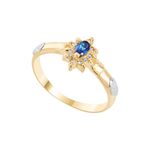 Anel Ouro 18k Formatura AG018 Zircônia