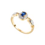 Anel Ouro 18k Formatura AG062 Zircônia
