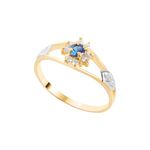 Anel Ouro 18k Formatura AG026 Pedra Natural
