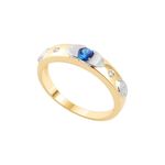Anel Ouro 18k Formatura AG047 Zircônia