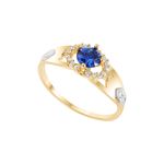 Anel Ouro 18k Formatura AG083 Zircônia