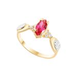 Anel Ouro 18k Formatura AG082 Zircônia