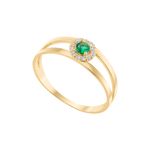 Anel Ouro 18k Formatura AG115 Zircônia