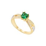 Anel Ouro 18k Formatura AG085 Zircônia
