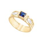 Anel Ouro 18k Formatura AG091 Zircônia