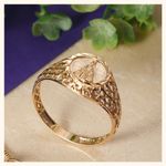Anel Ouro 18k Nossa Senhora Aparecida Vazado 312645