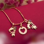 Pingente Ouro 18k Menina Zircônia 517069