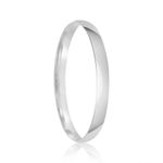 Par Aliança Prata Semi Anatômica Abaulada 1,8mm  802118