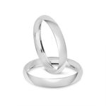Par Aliança Prata Semi Anatômica Abaulada 2,8mm 802119