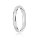 Par Aliança Prata Semi Anatômica Abaulada 2,8mm 802119