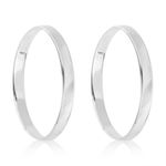 Par Aliança Prata  Chato  2mm  802131