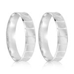 Par Aliança Prata Côncavo Semi Anatômica  5mm  802133