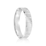 Par Aliança Prata Côncavo Semi Anatômica  5mm  802133