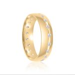 Aliança Ouro 18k Individual Moissanite