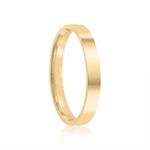 Par Aliança Ouro 18k Semi Anatômica 2,60mm Diamantes (802103/2781)
