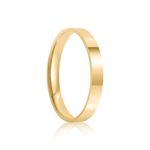 Aliança Ouro 18k Individual  Reta  Anatômica  2,5mm  Diamante  1  pts  (800889/0890)