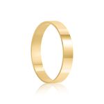 Aliança Ouro 18k Individual  Reta  Anatômica  3,5mm  Diamante  1  pts  (800882/0883)