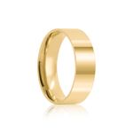 Aliança Ouro 18k Individual  Reta  Anatômica  6mm  Diamante  5  pts  (800874/0875)