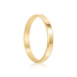 Aliança Ouro 18k Individual  Reta  2,5mm  (800049)