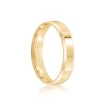 Aliança Ouro 18k Individual  Reta  4mm  (800058)