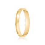 Aliança Ouro 18k Individual  Abaulado  3,2mm  Diamante  0,5  pts  (801818/1819)