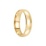 Aliança Ouro 18k Individual  Abaulada  5,6mm  Diamante  2  pts  (801831/1830)