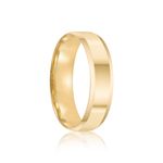 Aliança Ouro 18k Individual  Reta  5,5mm  Diamante  1,5  pts  (801956/1957)