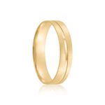 Aliança Ouro 18k individual  Reta  4mm  Diamante  1,5  pts  (802040/2041)