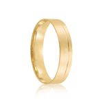 Aliança Ouro 18k individual  Reta  4mm  Diamante  1  pts  (802043/2044)