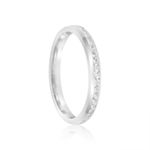 Par Aliança Prata  Semi Anatômica Friso  2,5mm  802145/802146
