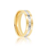 Par Aliança Ouro 10k  Reta  Zircônia  5,7mm  (801611/1660)