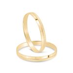 Par Aliança Ouro 10k  Reta  2,4mm  (802569)