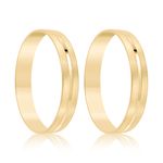 Par Aliança Ouro 10k  Reta  3,2mm  (801575)