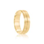 Par Aliança Ouro 10k  Reta  Zircônia  5,5mm  (801621/1665)