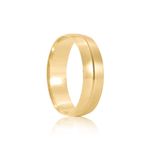 Par Aliança Ouro 10k  Abaulada  Zircônia  5,5mm  (801619/1664)