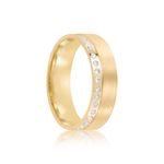 Par Aliança Ouro 10k  Reta  Zircônia  5,7mm  (801629/1669)
