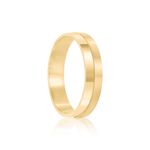 Par Aliança Ouro 10k  Reta  Zircônia  4,3mm  (801627/1668)