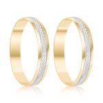 Par Aliança Ouro 10k  Abaulada  3,4mm  (801610)