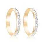 Par Aliança Ouro 10k  Abaulada  3mm  (801571)