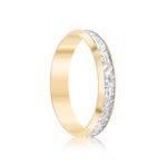 Par Aliança Ouro 10k  Abaulada 4mm  (801572)