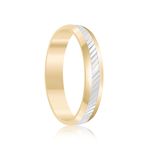 Par Aliança Ouro 10k  Abaulada  4mm  (801570)